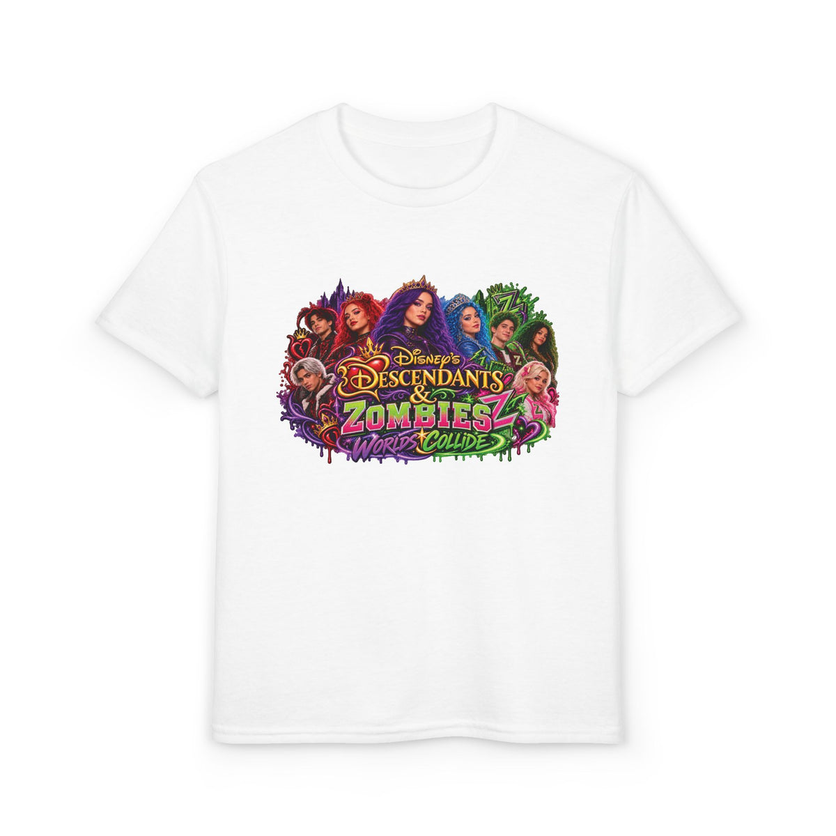 Descendants Zombies Collide graphic T-Shirt | Youth Tee