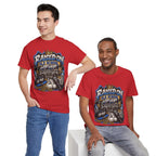 Raised On Old School Hip Hop T-Shirt | Retro Boombox Sneakers Crown Design