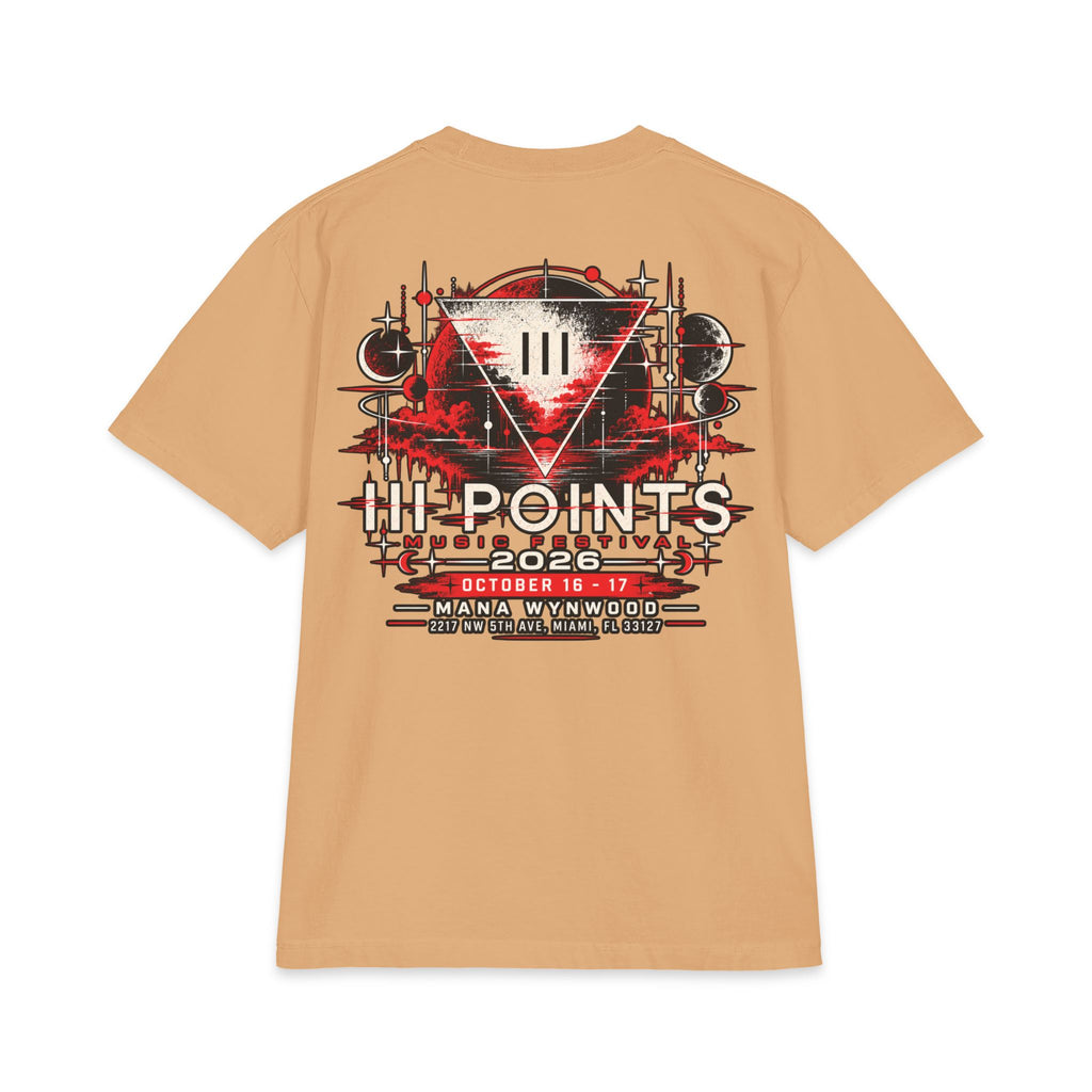 Three Points Tour Graphic Short Sleeve | Band Tee, Red Black Vintage