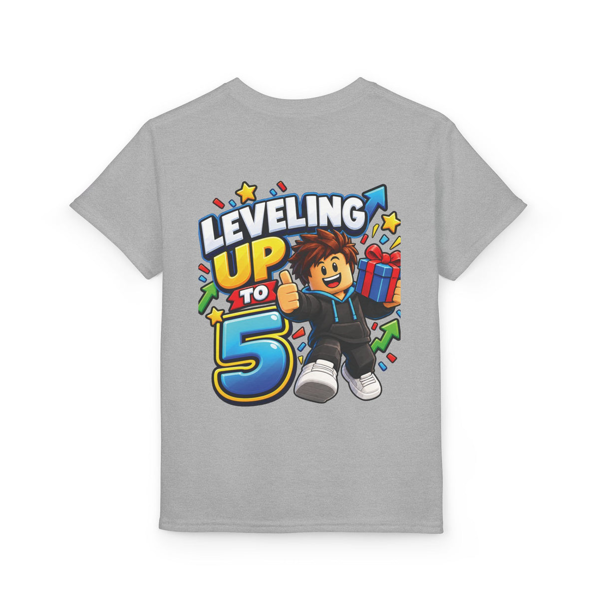 Roblox Birthday “Leveling Up to 5” Youth T-Shirt