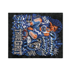 Detroit Lions Girl velveteen blanket | 313 True Grit football design
