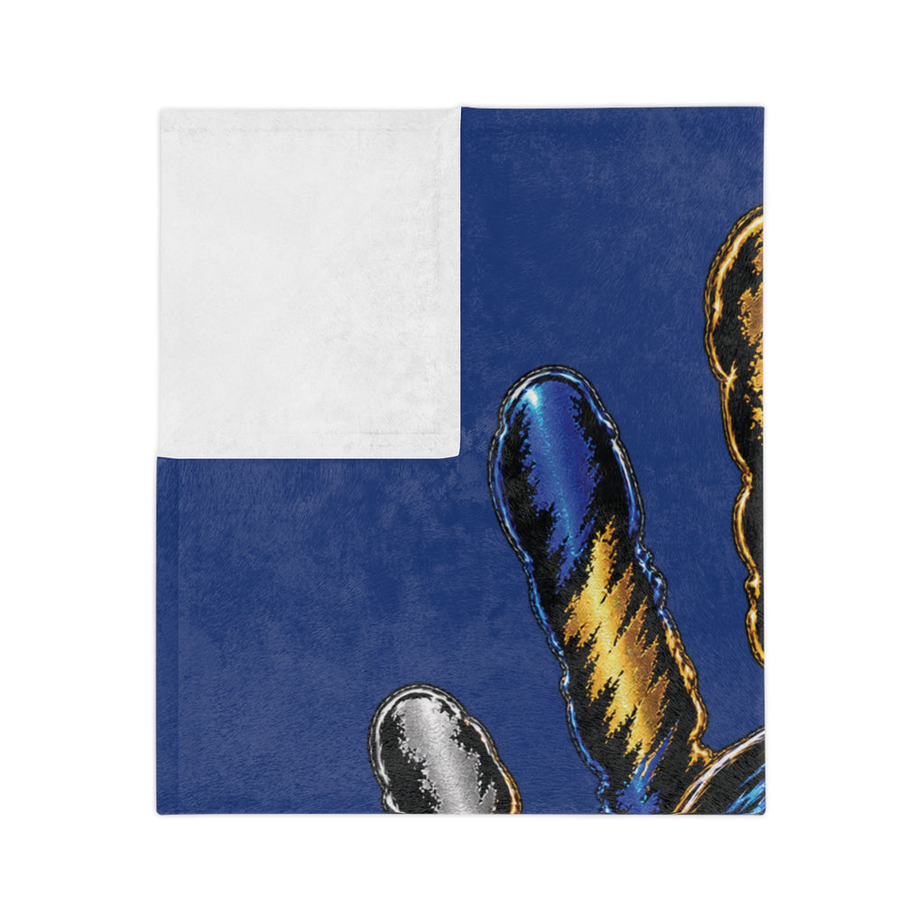 Maroon 5 Band Faces Illustration Velveteen Microfiber Blanket | Music Fan Throw