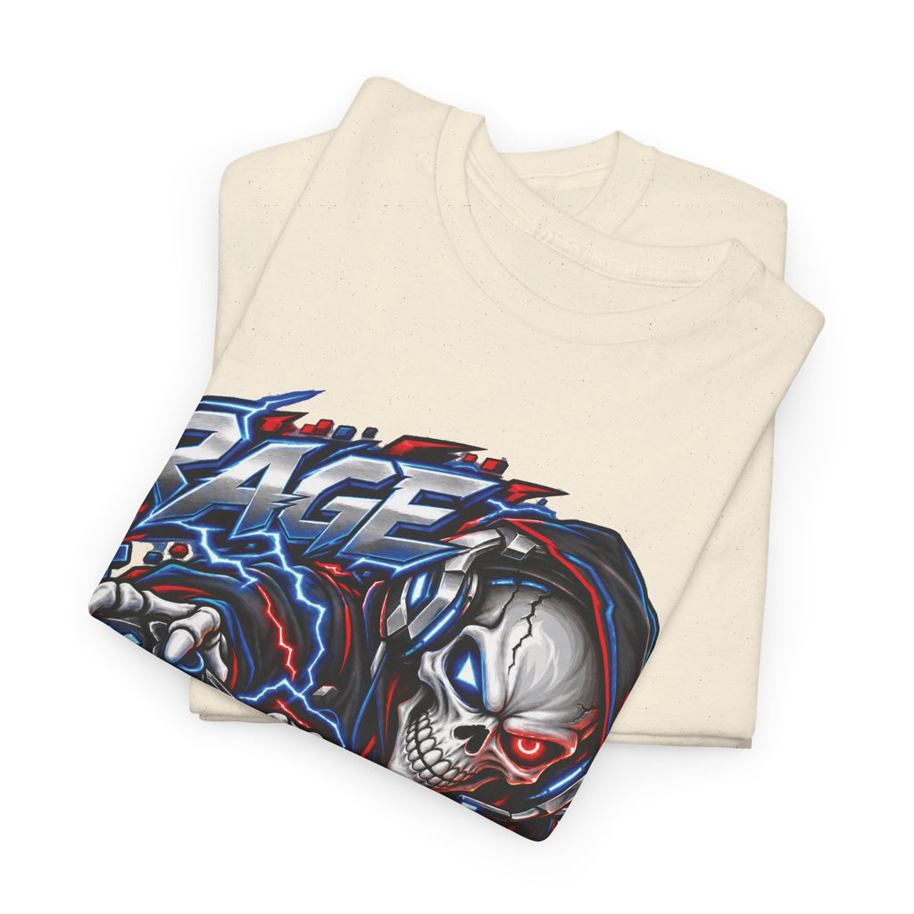 Rage Mode Gamer Skull Graphic T-Shirt