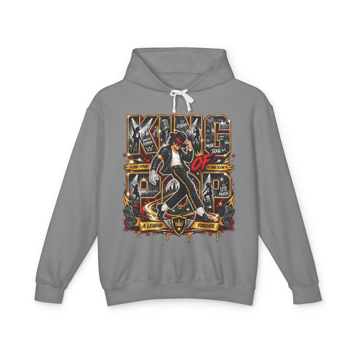 King of Pop Graphic Hoodie | Retro Michael Jackson Tribute