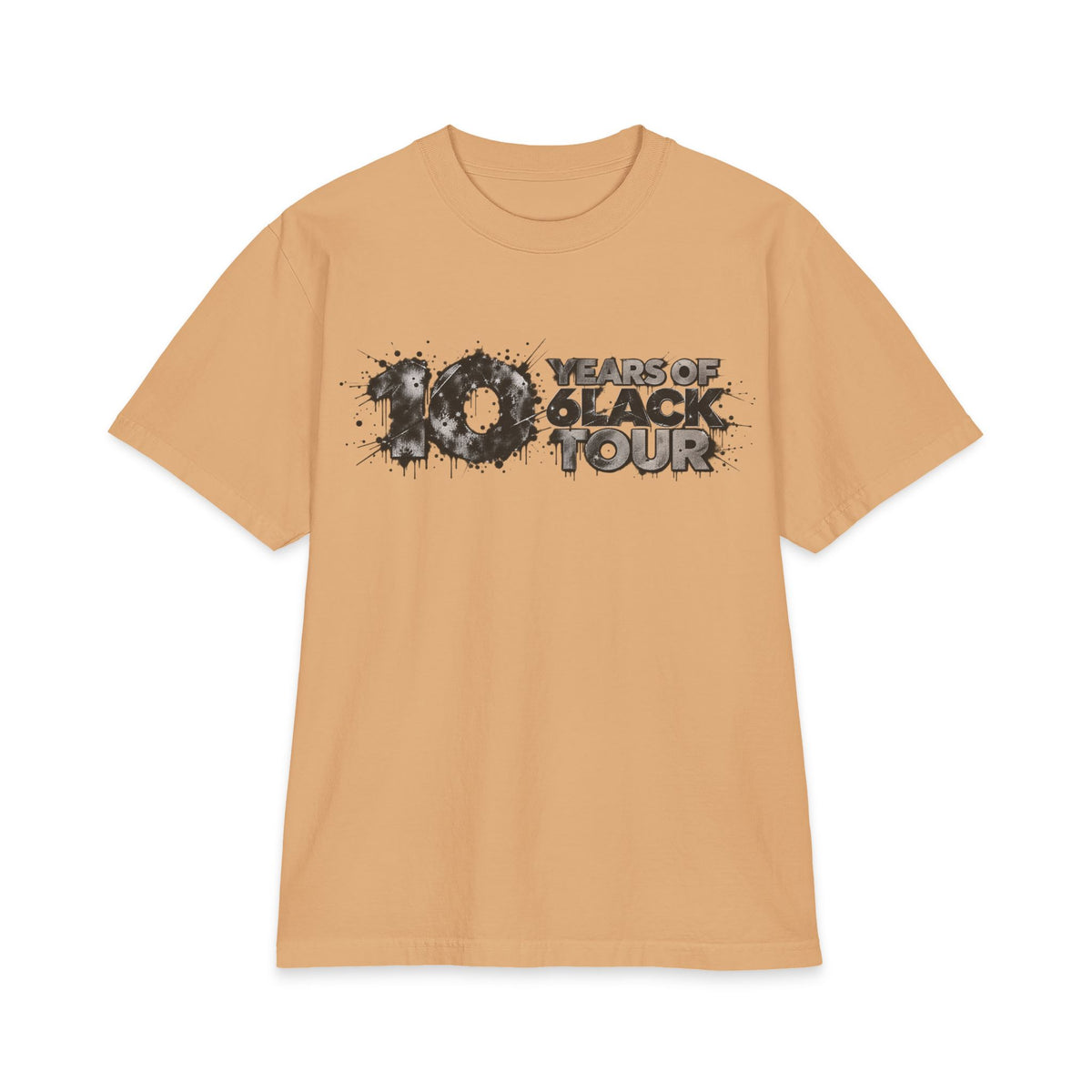 10 Years of 6lack Tour T-Shirt | 6lack Tour Bear Paw Graphic