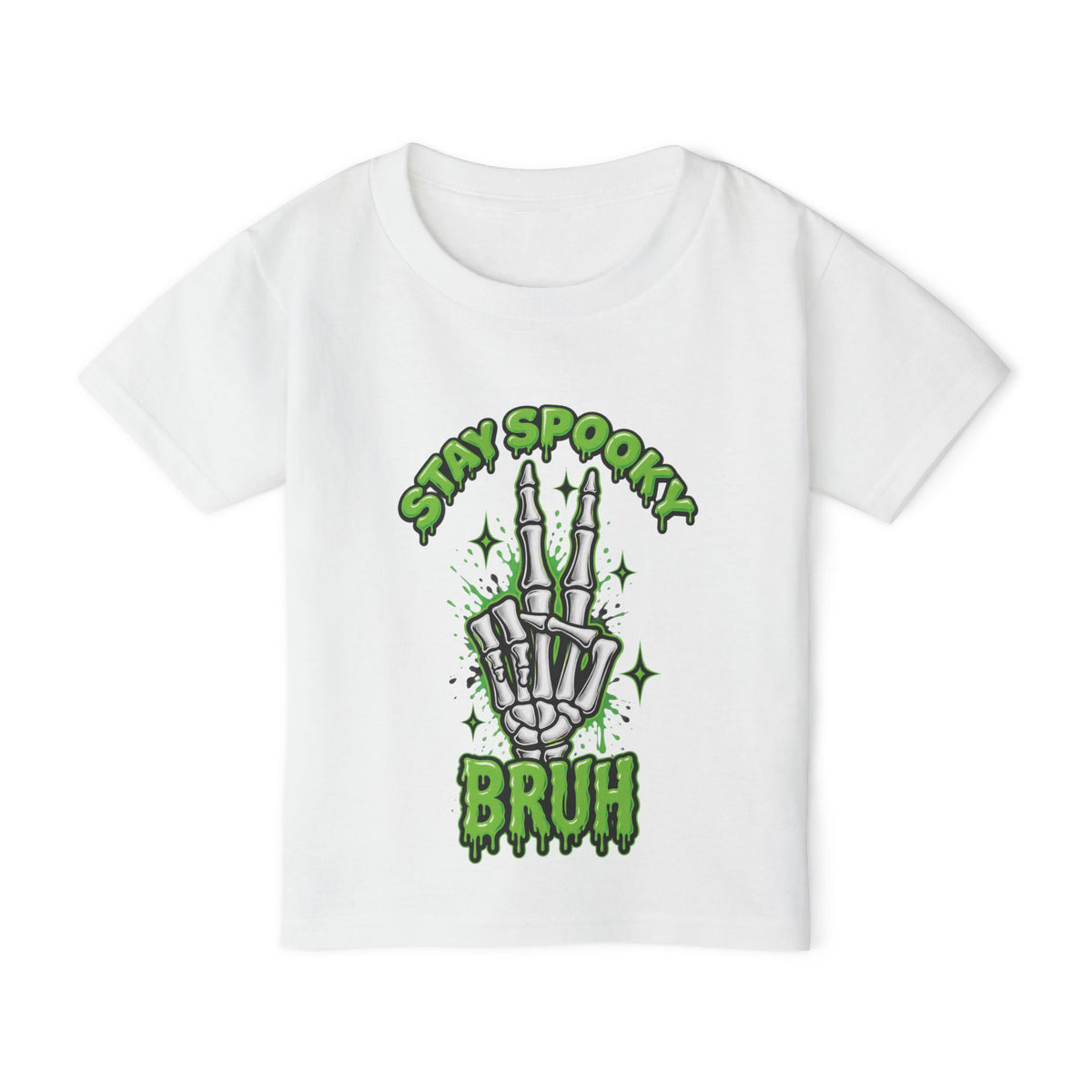 Stay Spooky Bruh toddler t-shirt | Skeleton hand graphic, Halloween kids top