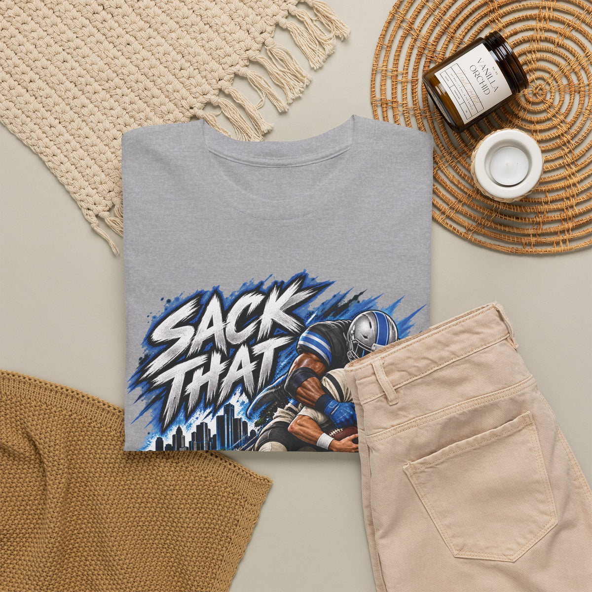 Sack That MF Lions football Graphic T-Shirt