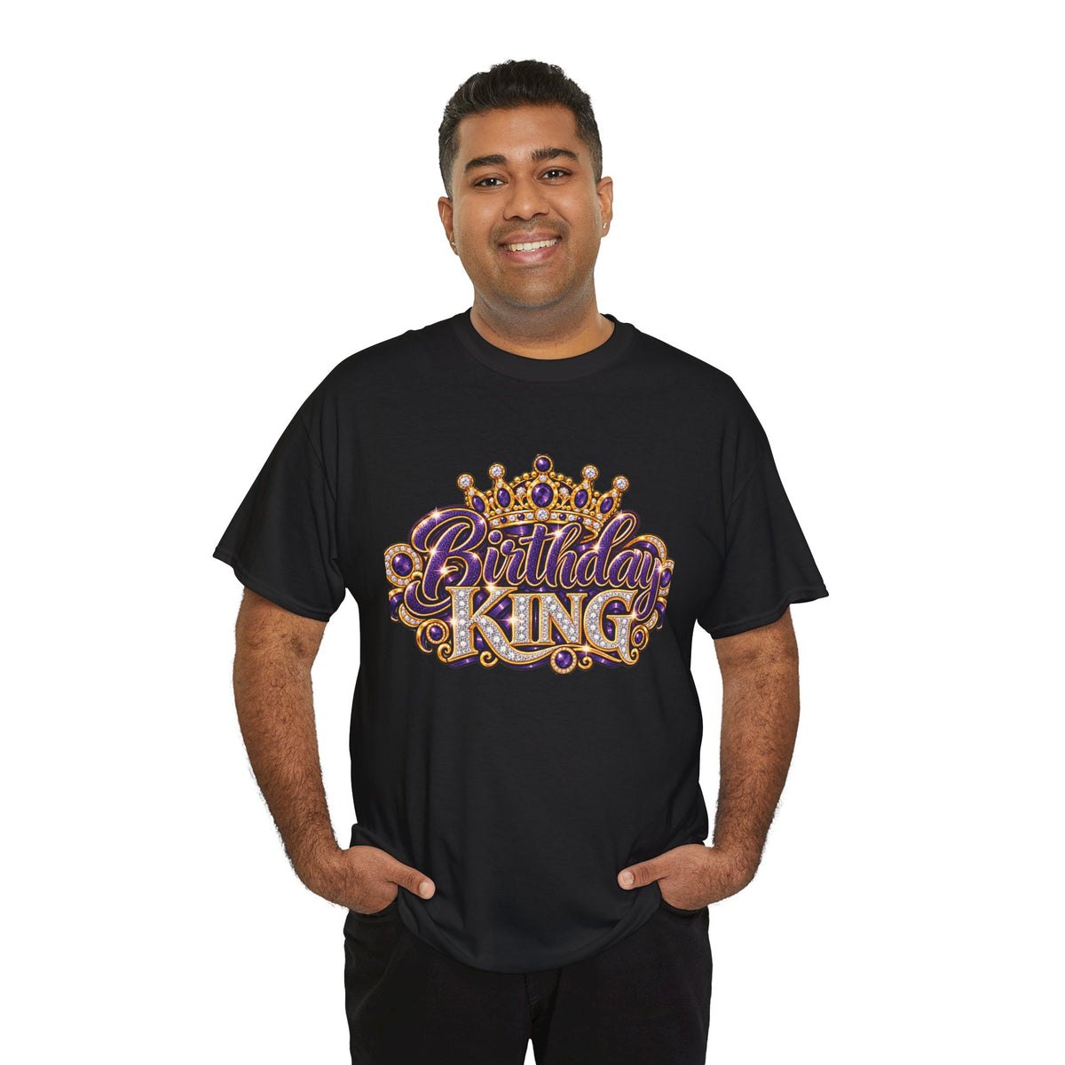 Birthday King Crown Graphic T-Shirt