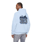 Detroit 313 Drip Skyline Hoodie | Graffiti Letter B Chest Design