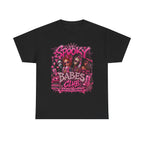 Spooky Babes Club T-Shirt | Horror Girl Characters, Pink Goth Design