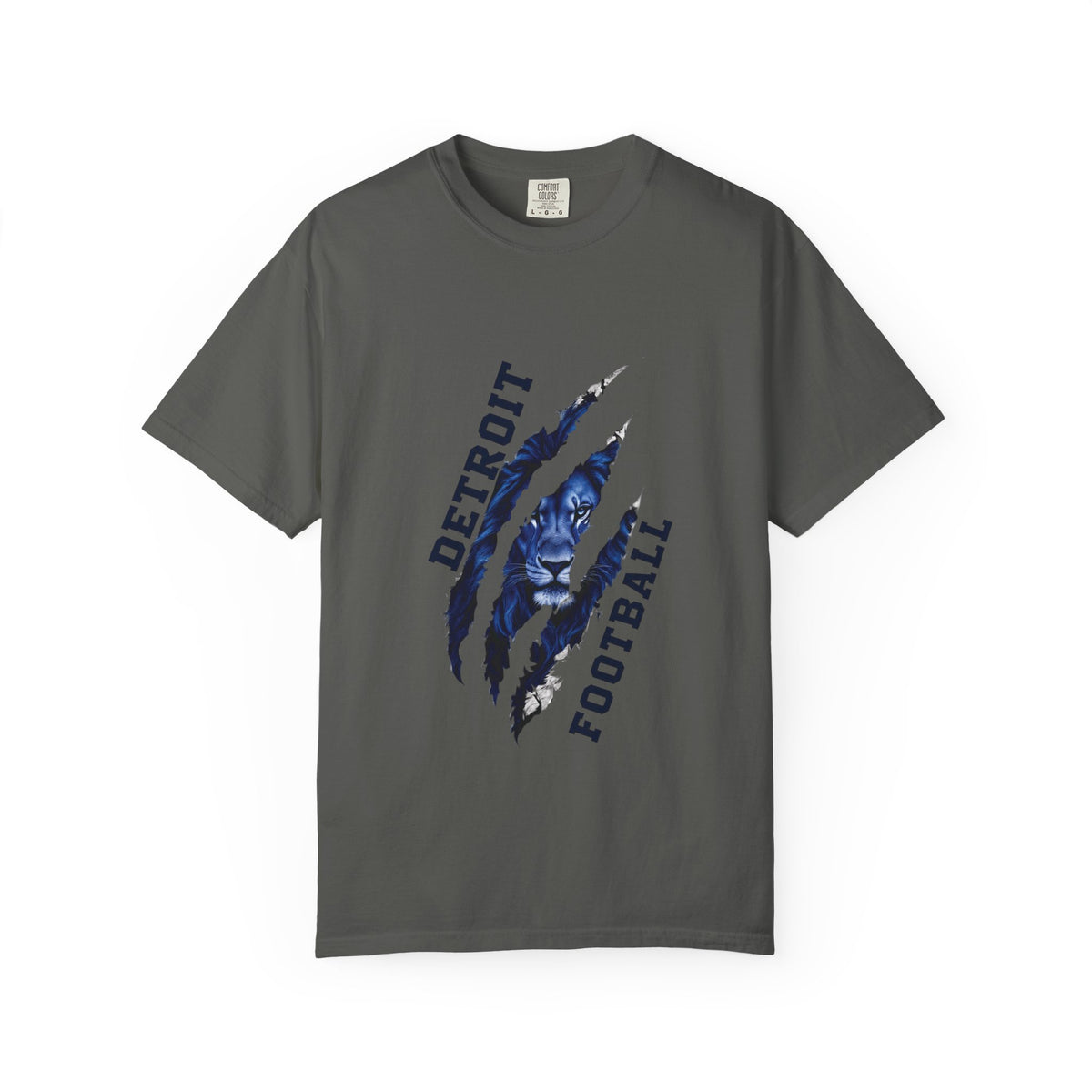 Detroit Football Claw Mark T-shirt | Lion Paw Sports Graphic