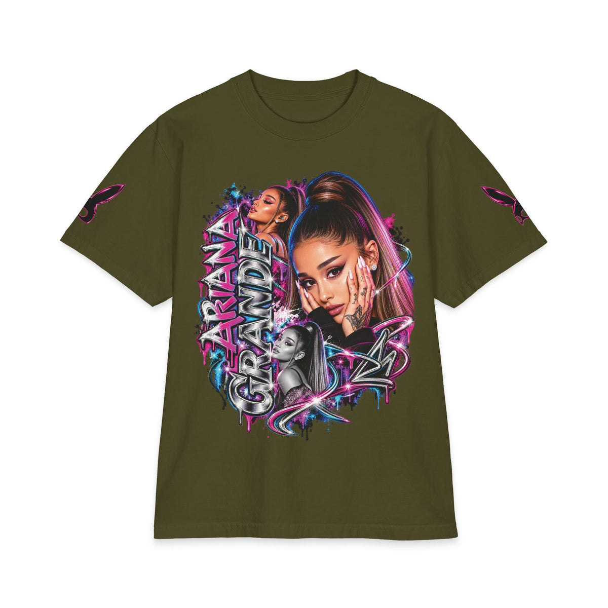 Ariana Pop Star Portrait tee | Graphic Music Icon T-Shirt