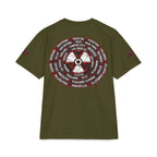 Don Toliver Alien Skull with Spiked Biohazard Wheel T-Shirt | Grunge Horror Tee