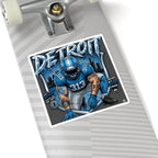 Detroit Football Player Sticker | 313 City Pride Kiss-Cut Sticker