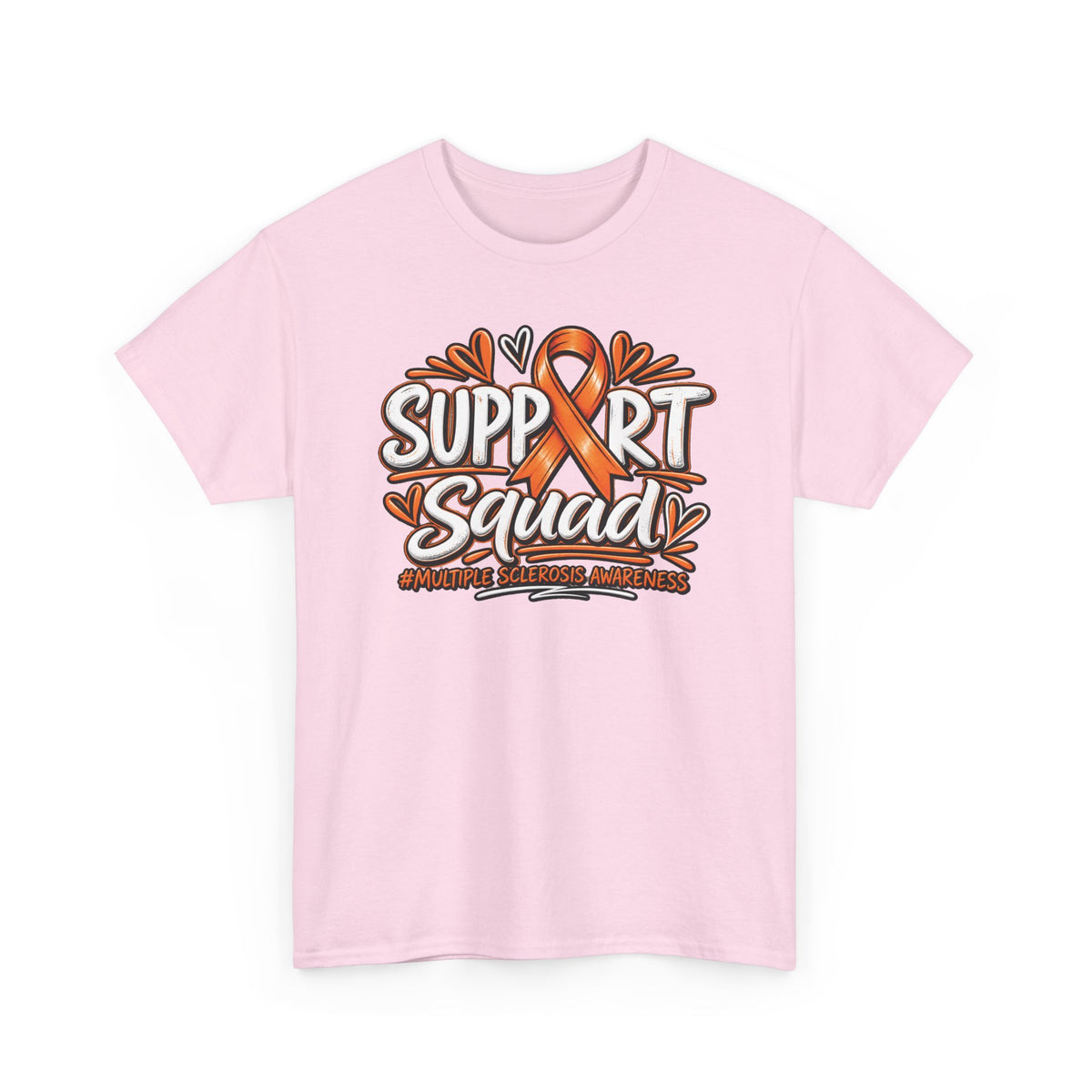 Multiple Sclerosis Squad Tee | Orange Awareness Ribbon, Leukemia Awareness