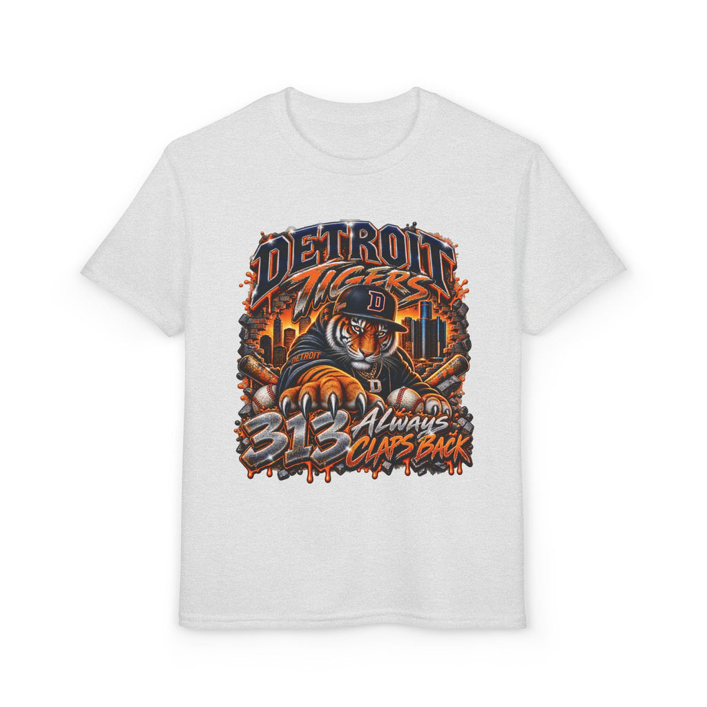 Detroit Tigers Tiger Mascot T-Shirt | 313 Always Claps Back