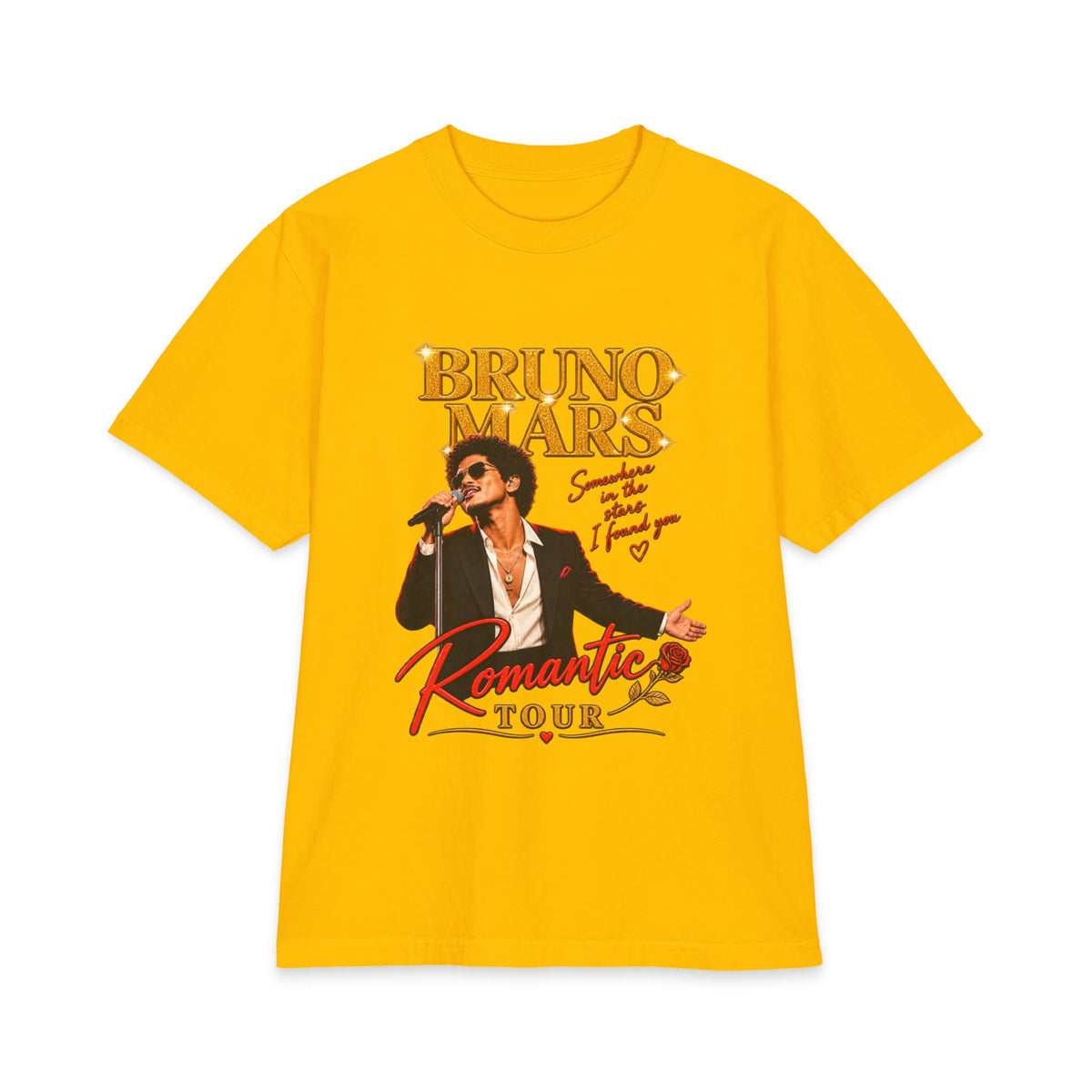 Bruno Mars Romantic Tour T-Shirt | Concert Band Tee