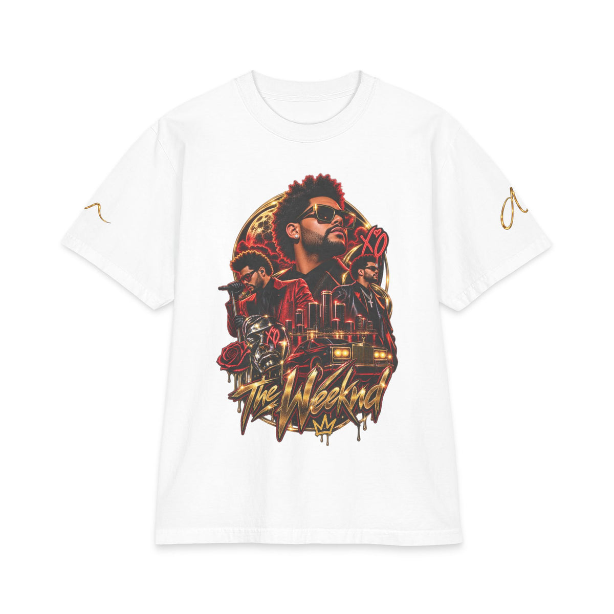 Weeknd Portrait XO Heart T-Shirt | Music Artist Graphic Tee