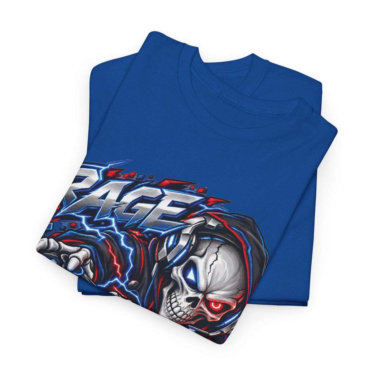 Rage Mode Gamer Skull Graphic T-Shirt