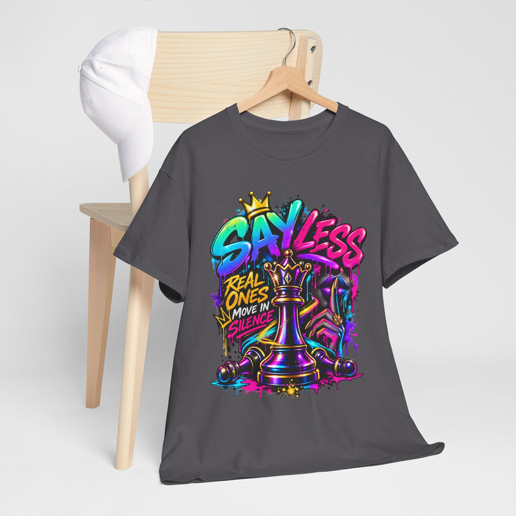 Say Less Chess King Tee | Graffiti Chess Piece Streetwear