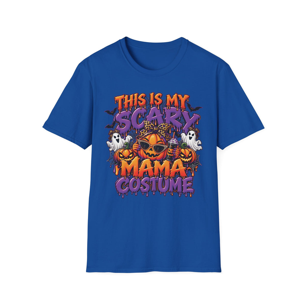 This Is My Scary Mama Costume T-Shirt | Halloween Pumpkin Ghosts Bats