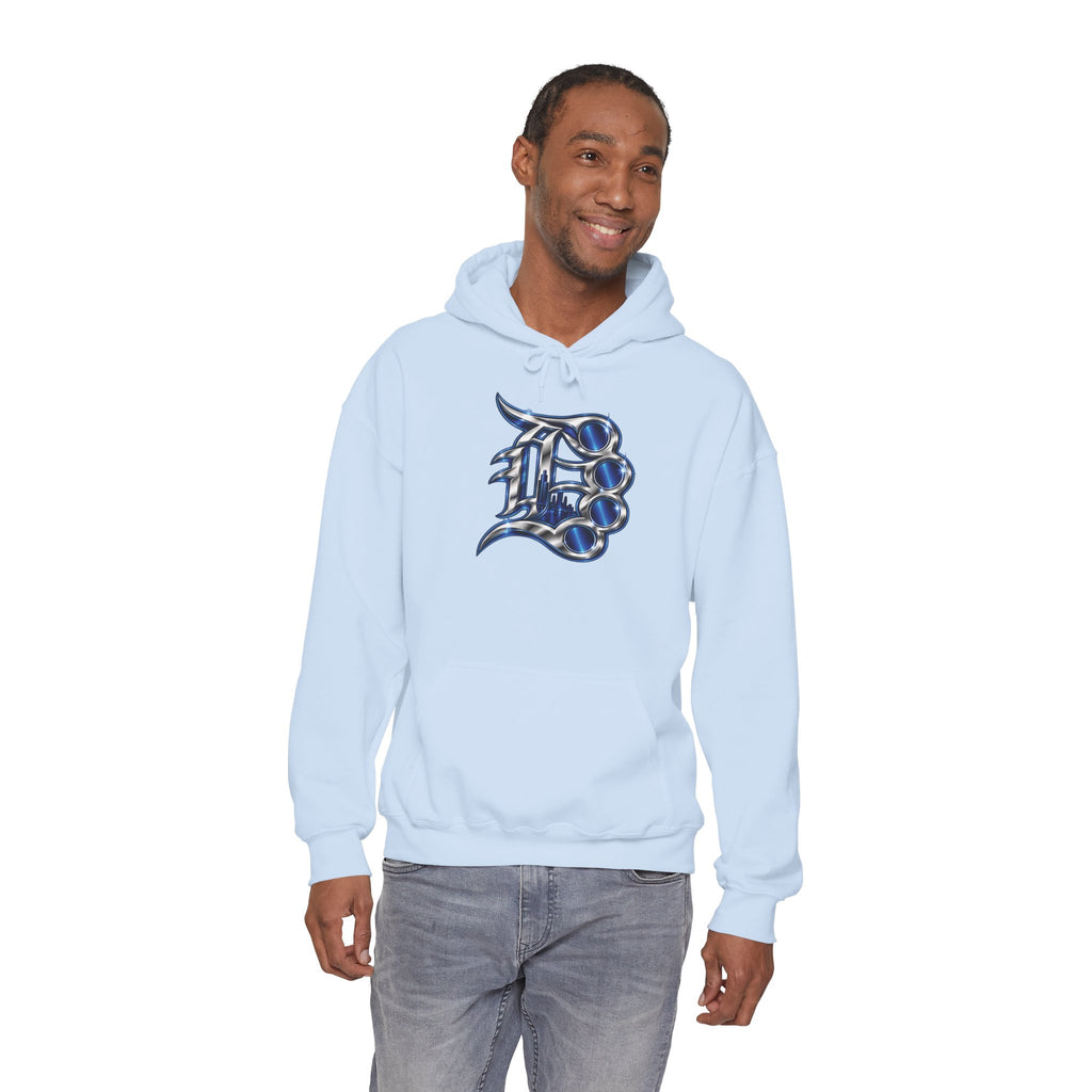 Detroit 313 Drip Skyline Hoodie | Graffiti Letter B Chest Design