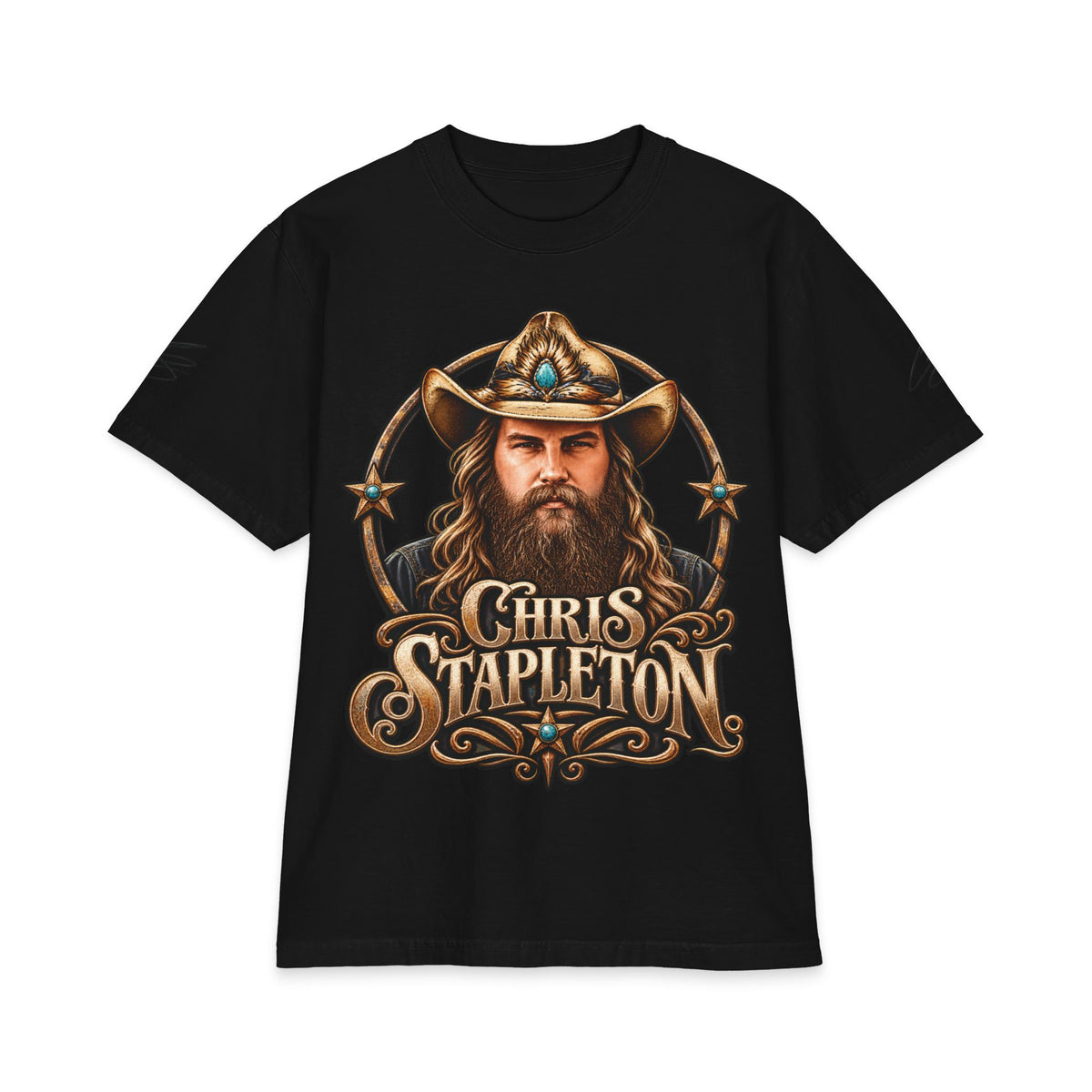 C Stapleton Cowboy Portrait Chris Stapleton T-Shirt | Country Music Tee