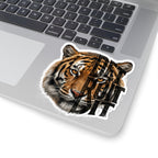 Tiger Face with 'Do It or Quit' Text Sticker | Kiss-Cut Vinyl Decal