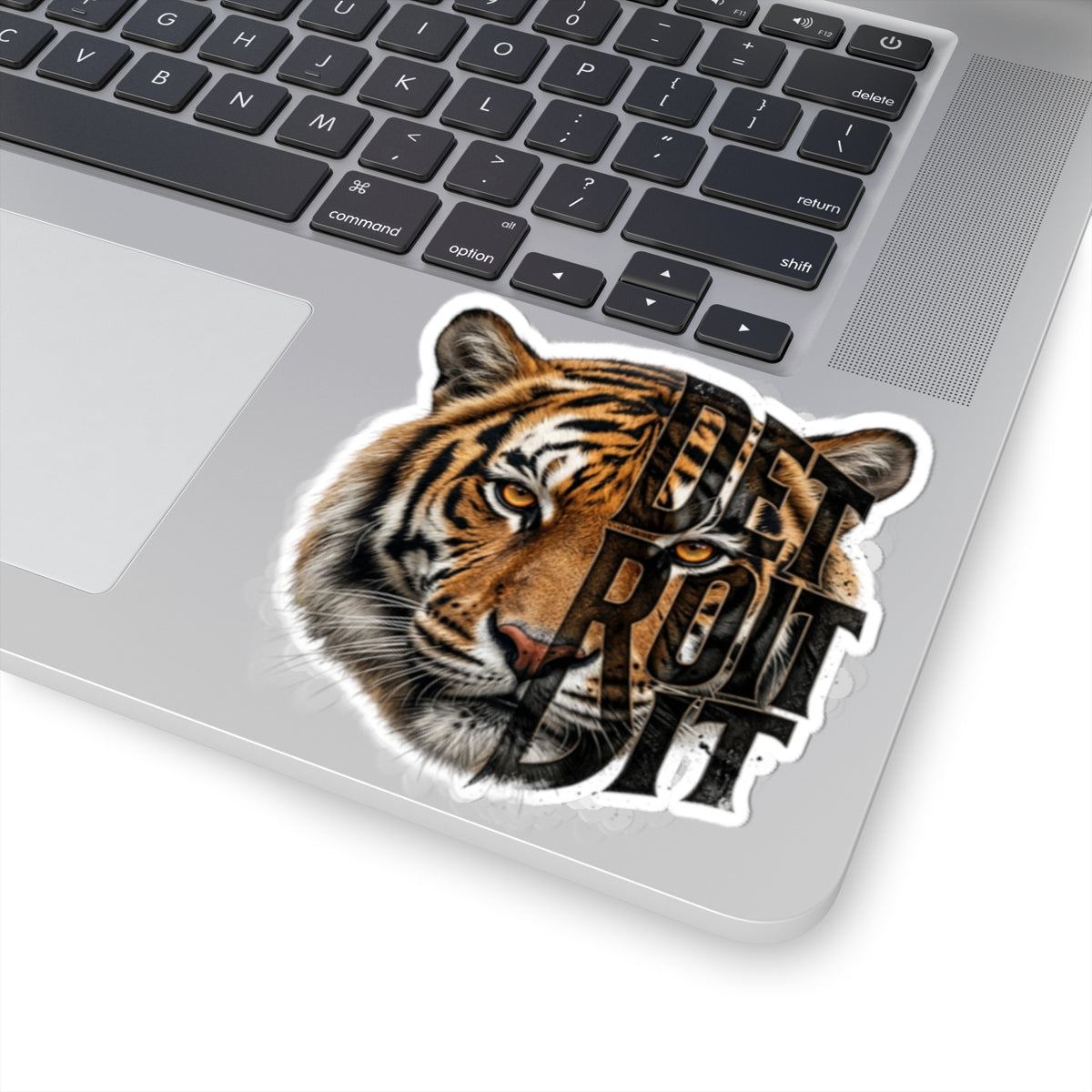 Tiger Face with 'Do It or Quit' Text Sticker | Kiss-Cut Vinyl Decal