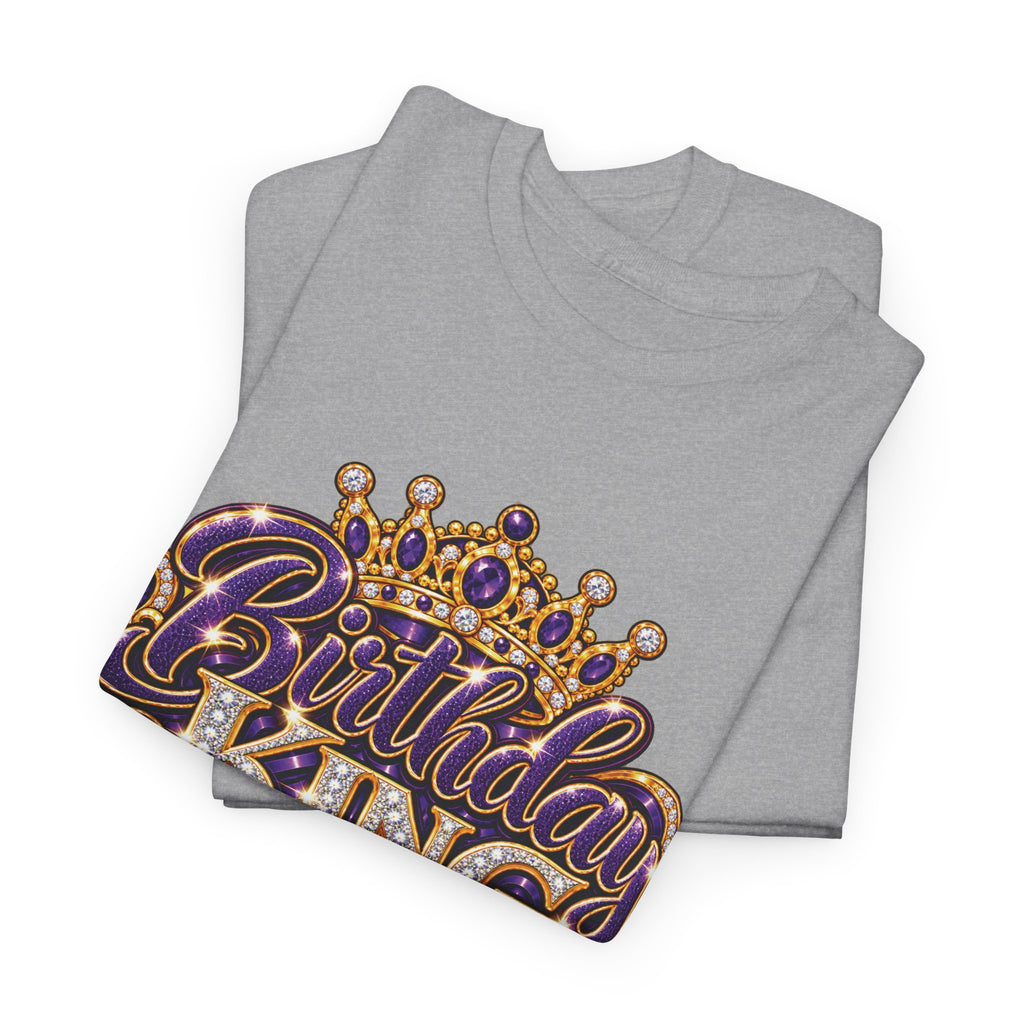 Birthday King Crown Graphic T-Shirt