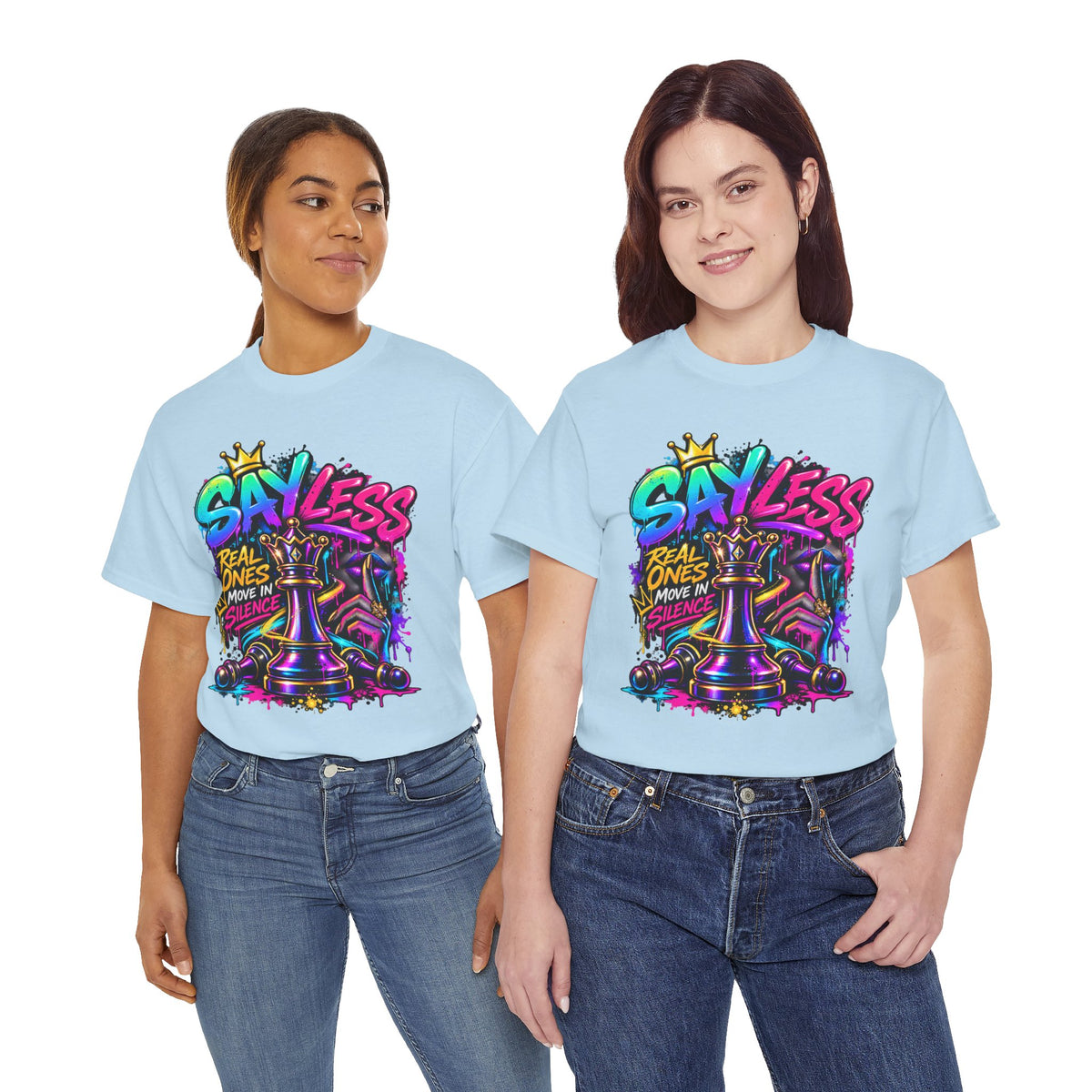 Say Less Chess King Tee | Graffiti Chess Piece Streetwear