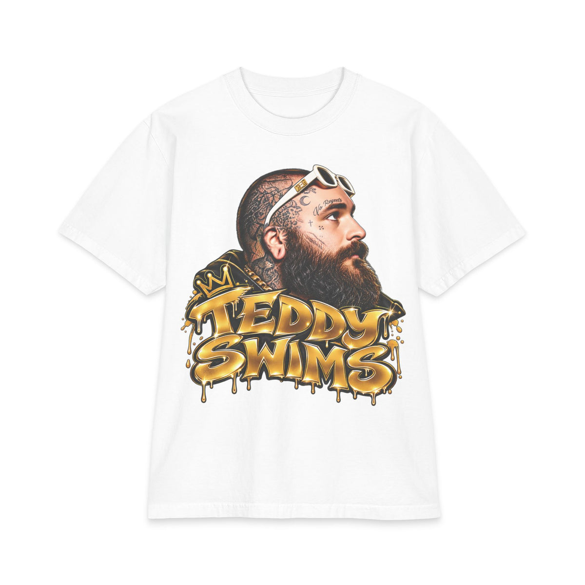 Teddy Swims Portrait Tee | Graffiti Logo T-Shirt