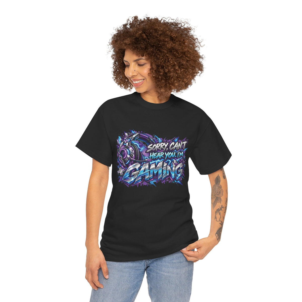 Gaming “Sorry, Can’t Hear You, I’m Gaming” Graphic T-Shirt