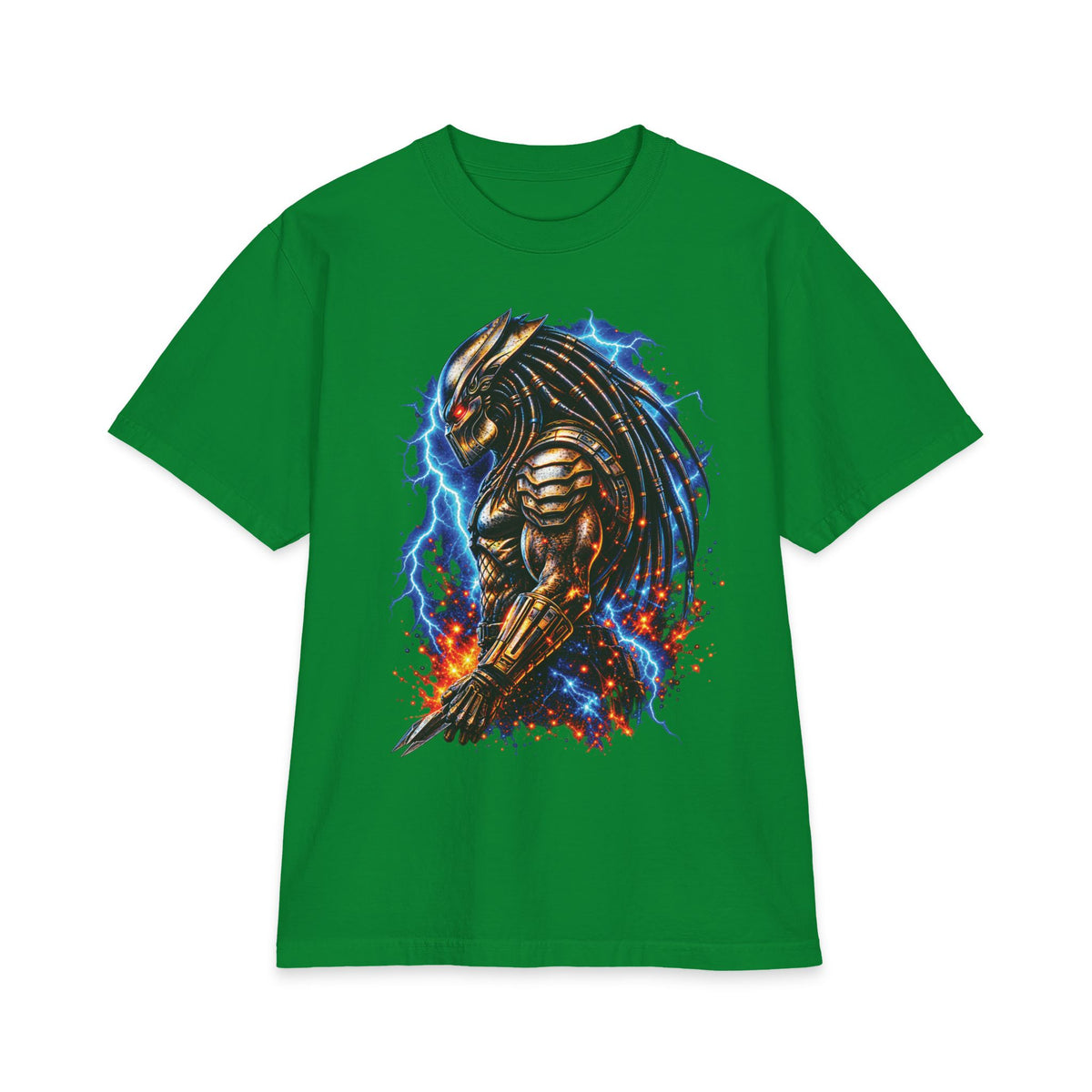 Armored Predator Illustration T-Shirt | Sci-Fi Monster Graphic