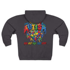 Autism Awareness Puzzle Heart Zip Hoodie | Colorful Awareness Design