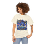 Detroit Football Graphic Tee | City Skyline, Players, Lions-Inspired Design