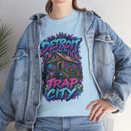 Detroit Trap City Tee | Urban Graffiti Streetwear, Neon Hip Hop Design