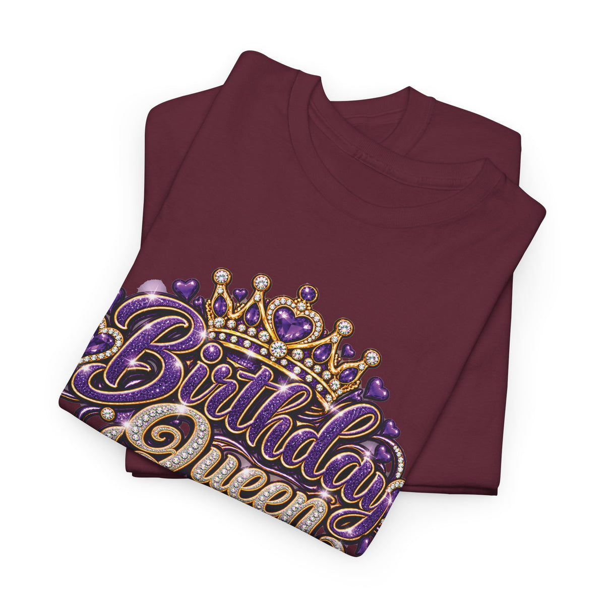 Birthday Purple Queen Graphic T-Shirt
