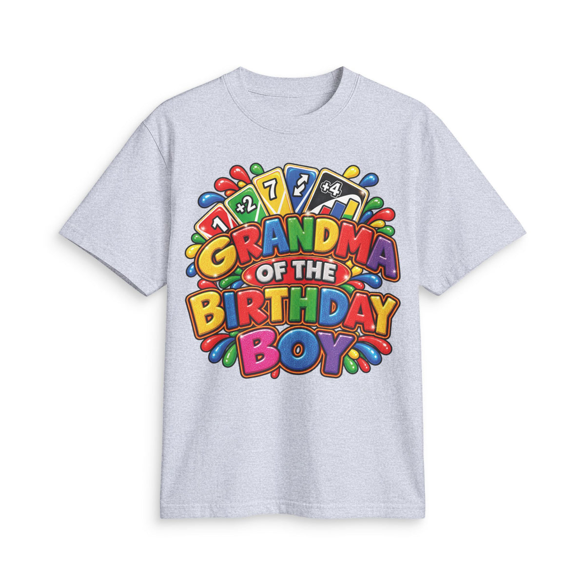 Grandma of the Birthday Boy T-Shirt | Colorful Birthday Design