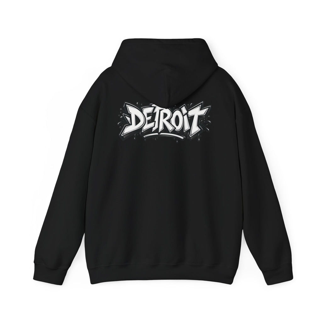 Detroit Graffiti Lion Hoodie | Colorful Street Art Pullover
