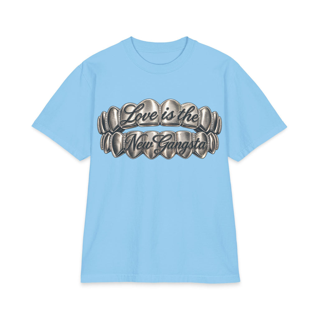 6lack Love Is the New Gangsta T-Shirt | Metallic Grillz Script, Back Number 6 Design
