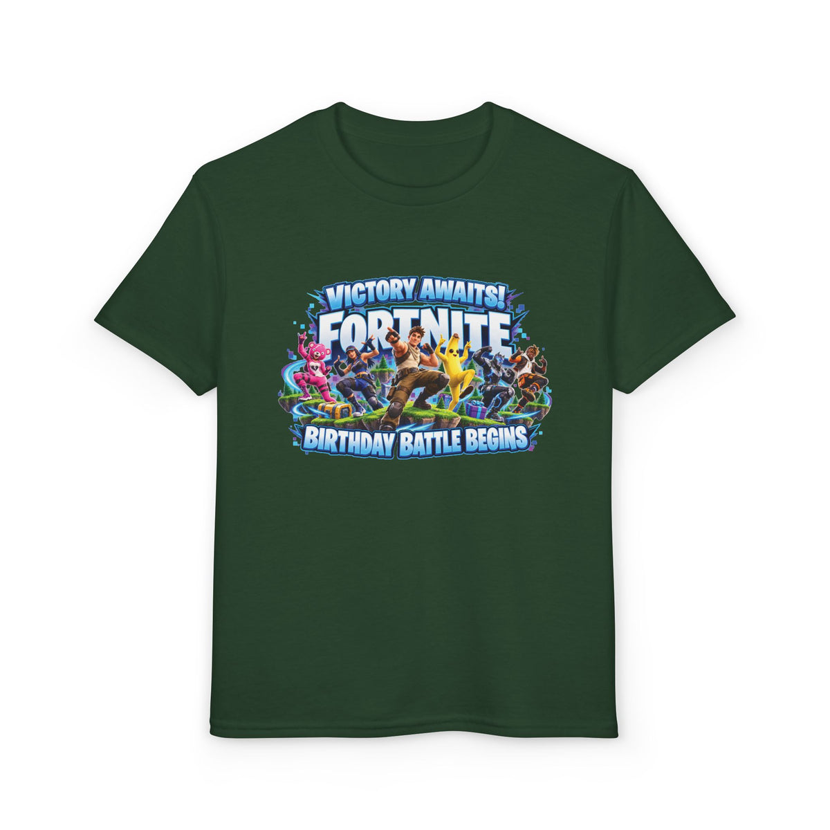 Fortnite Birthday Battle Begins Youth T-Shirt – Custom Number 12