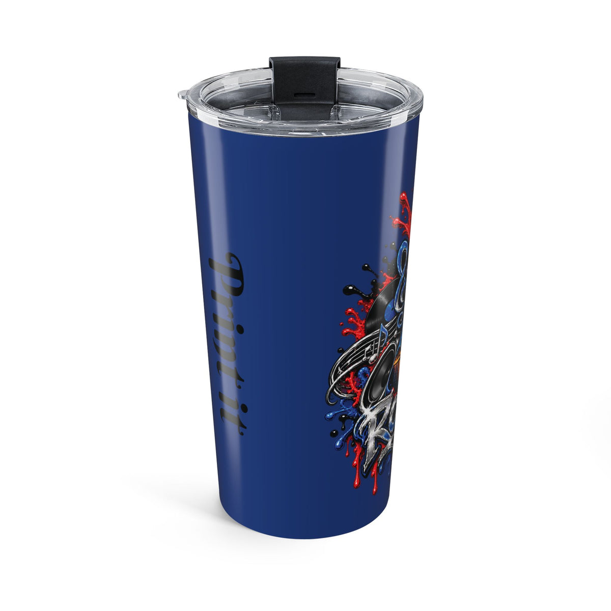 Retro Music Guitar Graffiti Tumbler | 20oz Stainless Steel Travel Cup