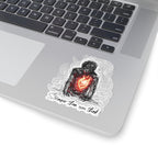 Stronger Than You Think Kiss-Cut Sticker | Heart Flame Sketch Sticker