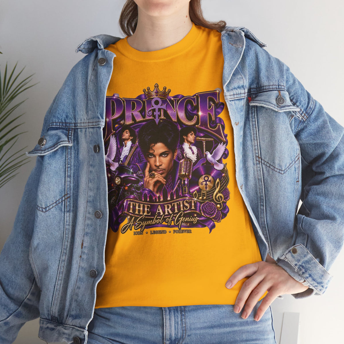 Purple Crown PrincePortrait Tee | Vintage Music Artist Graphic T-Shirt
