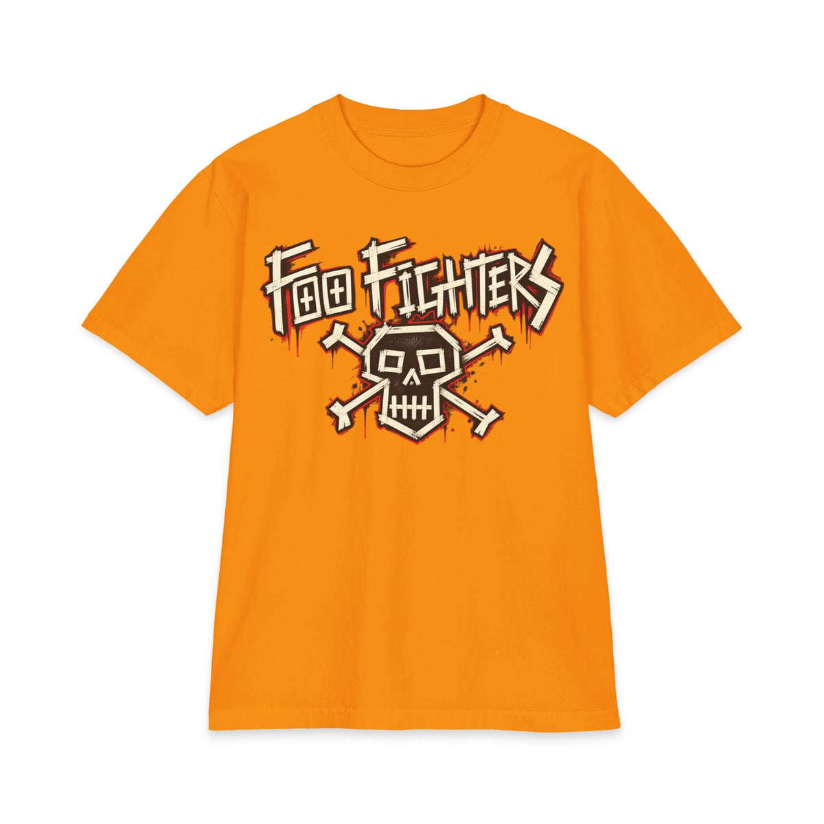 Foo Fighters Skull Logo T-Shirt | Rock Band Graphic Tee