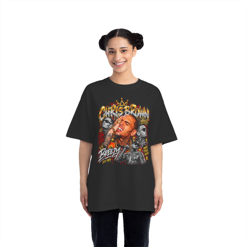 Chris Brown Portrait Graphic T-Shirt | Urban Hip Hop Music Tee
