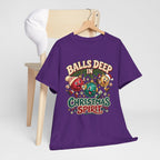 Balls Deep in Christmas Spirit Graphic Tee