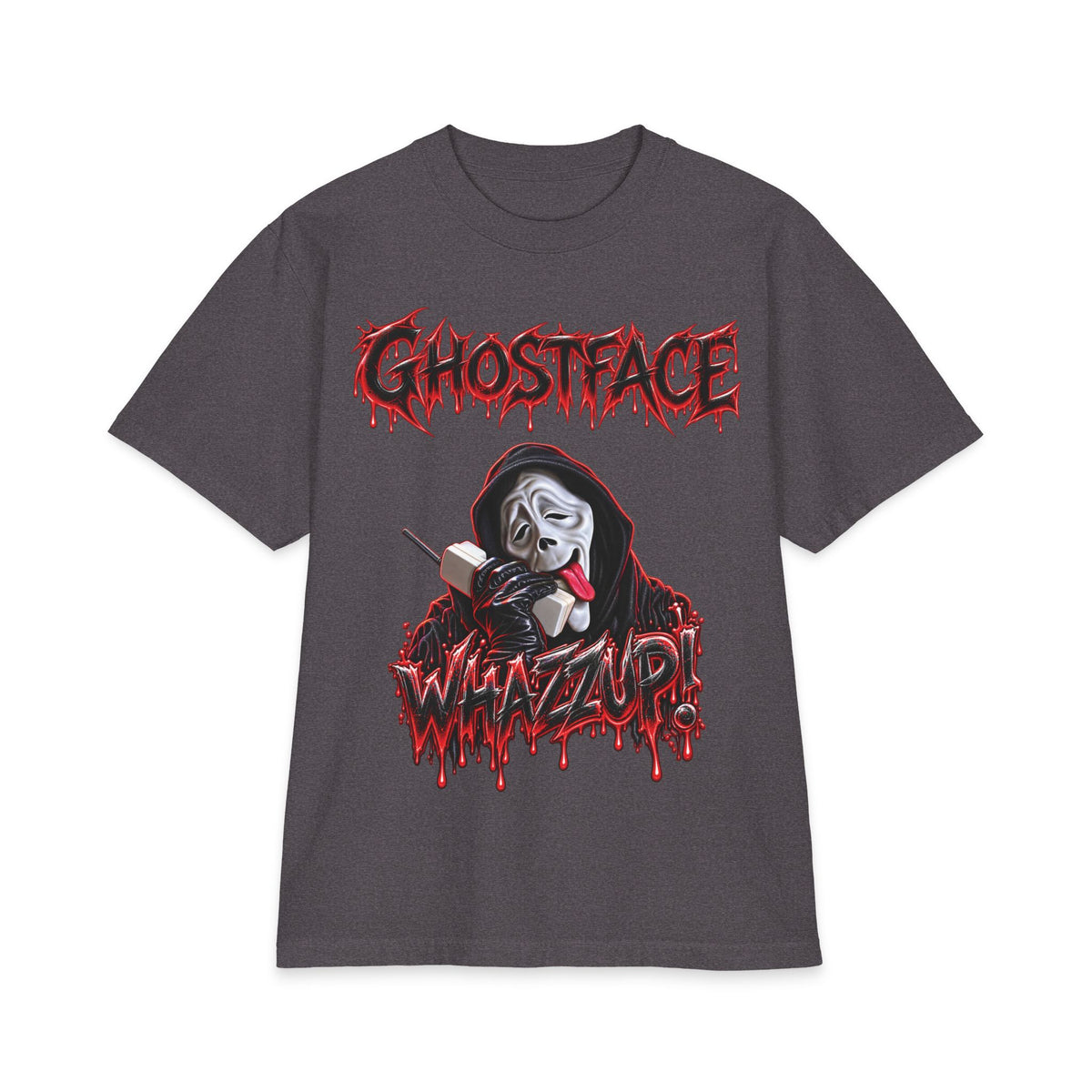Ghostface Whatzup T-Shirt | Horror Mask Graphic Tee