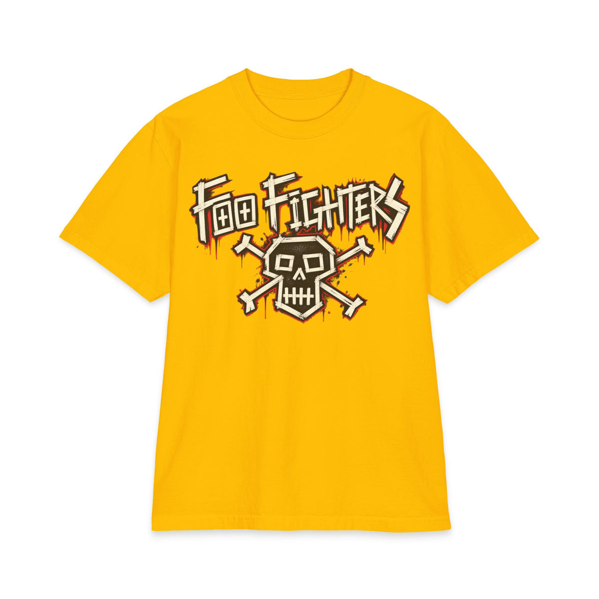 Foo Fighters Skull Logo T-Shirt | Rock Band Graphic Tee